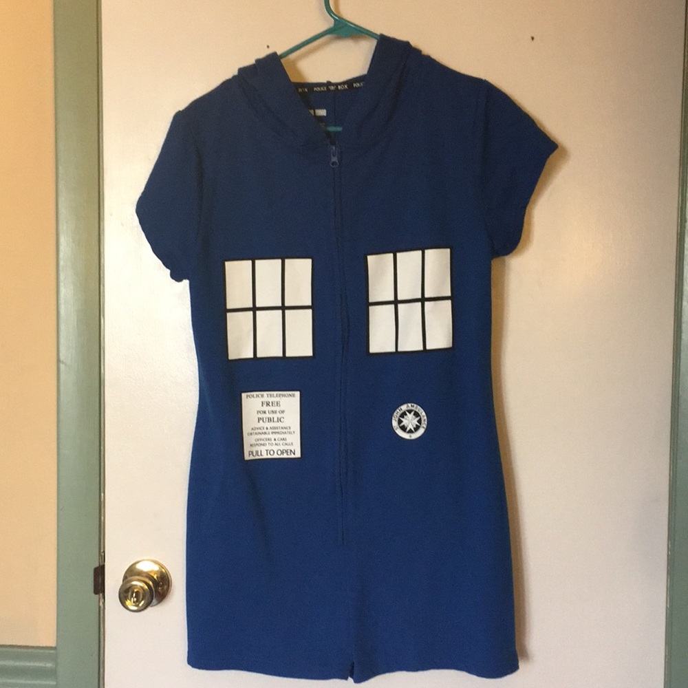 Doctor Who Tardis Romper Size L
